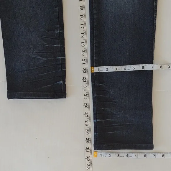 Stitch Embellished Distressed Embroidered Floral Boho Jeans 12 Blue - Picture 16 of 16